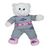 Batgirl PJ's W/Slippers Teddy Bear Clothes Outfit Fits Most 14" - 18" Build-A-Bear and Make Your Own Stuffed Animals view 2