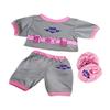 Batgirl PJ's W/Slippers Teddy Bear Clothes Outfit Fits Most 14" - 18" Build-A-Bear and Make Your Own Stuffed Animals view 3