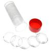 OnFireGuy 20pcs 32.7mm Direct Fit "H32" Coin Holders & Capsule Tube with Red Cap Lid for 1oz Gold Eagles | Capsules & Storage Tube for American Gold Eagles, 1oz Gold Buffalo, 1oz Gold Britannia view 1