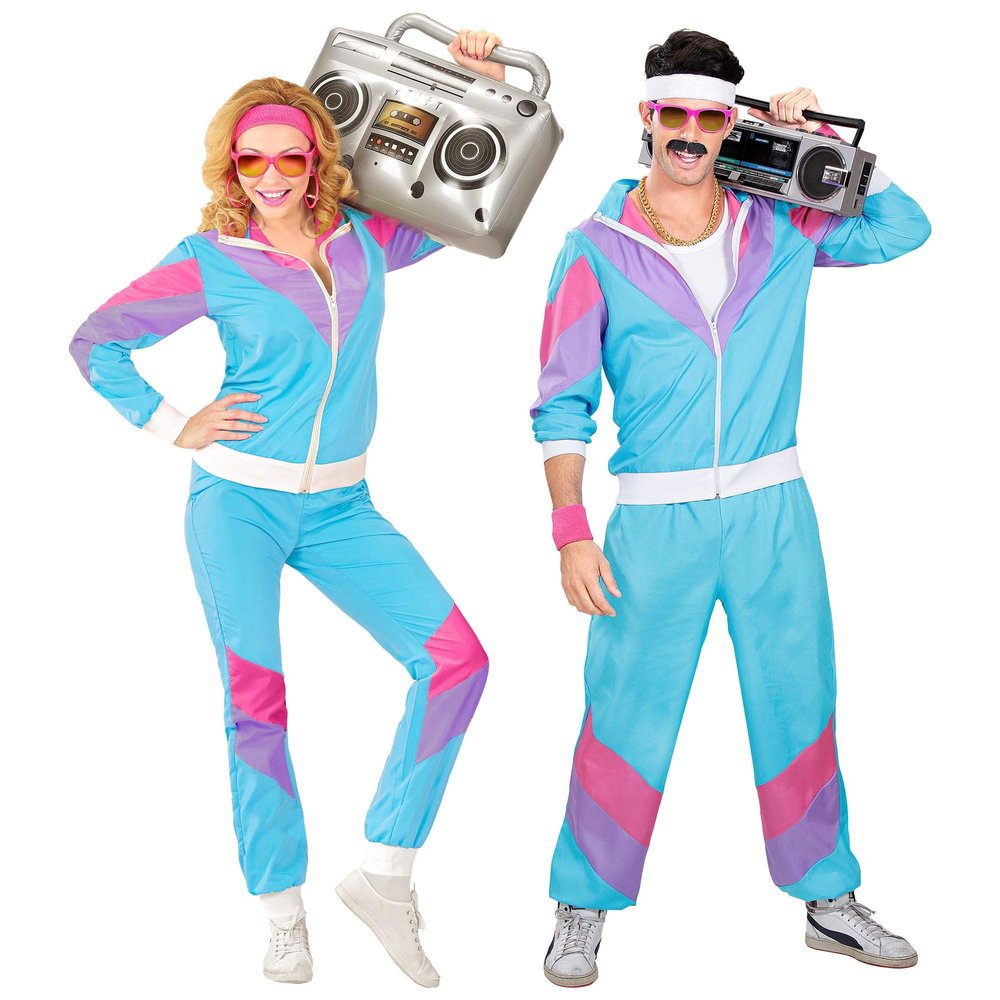 80s SHELL SUIT (XL) (jacket pants)