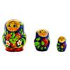 BestPysanky Set of 3 Miniature Flowers Nesting Dolls 2 Inches view 1
