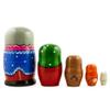 BestPysanky Kolobok, Babushka and Dedushka Fairy Tale Nesting Dolls 7 Inches view 2
