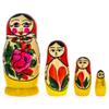 BestPysanky Set of 4 Semyonov Traditional Wooden Nesting Dolls 4 Inches view 1