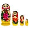 BestPysanky Set of 4 Semyonov Traditional Wooden Nesting Dolls 4 Inches view 4