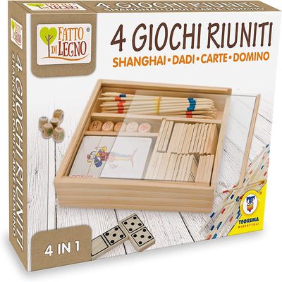 TEOREMA 4 GIOCHI RIUNITI in Legno - SH