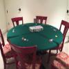 Playezze Felt Poker Table Cover for 36, 48, 60, or 72 Round Table Made to Order in USA (Green) 36 inch Round view 3