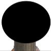 Playezze Felt Poker Table Cover for 36, 48, 60, or 72 Round Table Made to Order in USA (Black) 36 inch Round view 1