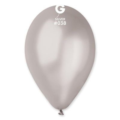 100 Ballons Mtallises Argent