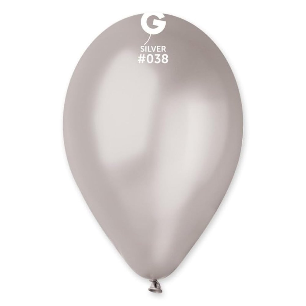 100 Ballons Mtallises Argent