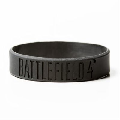 Battlefield 4 Bracelet Logo Black Rubber PVC L/XL New Licensed j4220-l