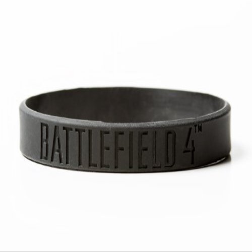 Battlefield 4 Bracelet Logo Black Rubber PVC L/XL New Licensed j4220-l