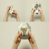 A globe folding world map compact assembly paper craft Pocket Earth: Foldable Globe [VOYAGE] TIMEZONE ALEXCIOUS view 2