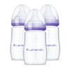 Lansinoh Anti-Colic Baby Bottles for Breastfeeding Babies, 8 Ounces, 3 Count, Includes 3 Medium Flow Nipples, Size M view 1