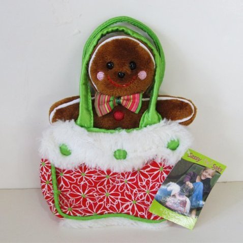 Douglas Children's Christmas Plush Gingerbread Man and Purse Play Set