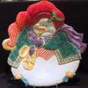 Fitz and Floyd Snowman Jamboree Centerpiece Bowl Rare view 1