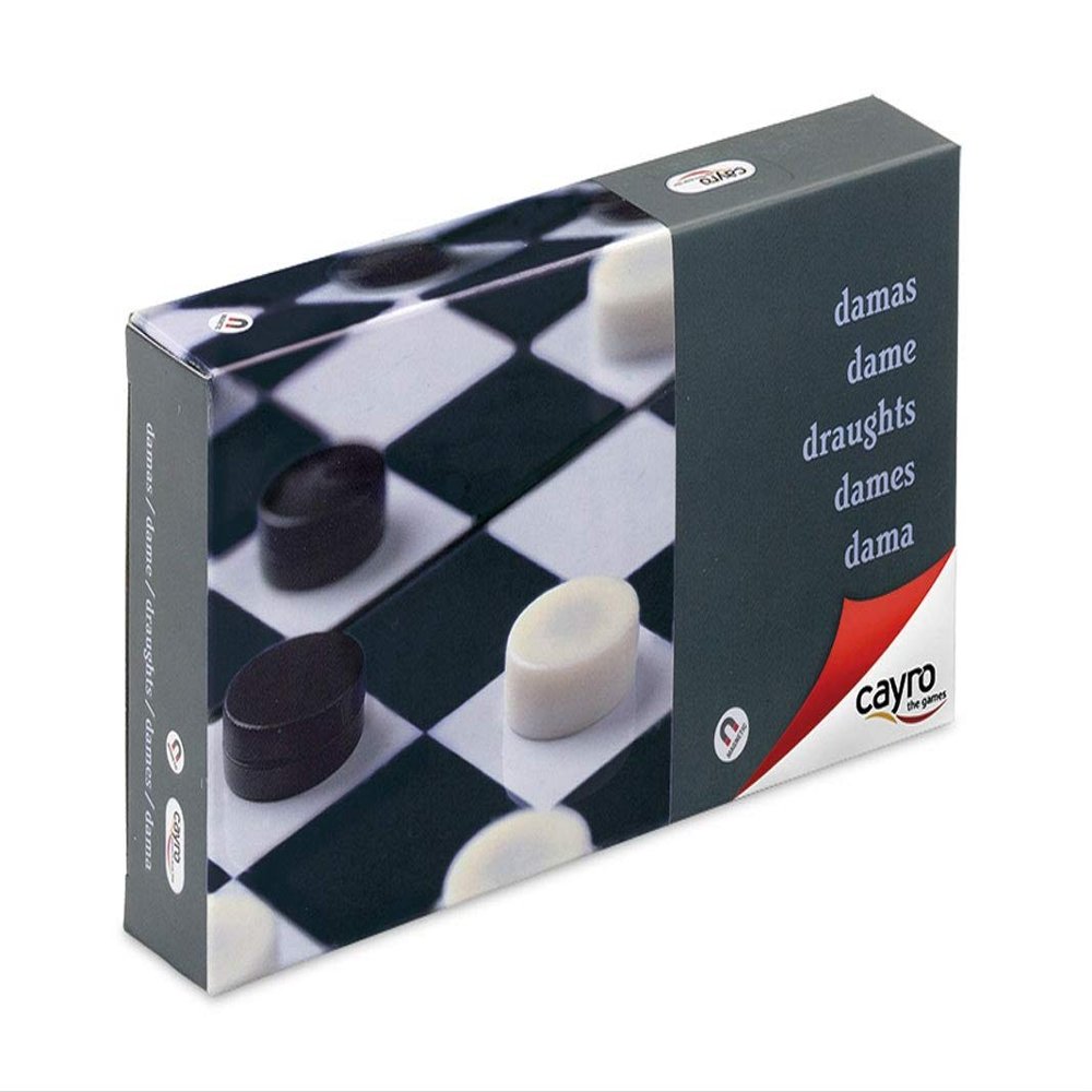 Cayro Magnetic Travel Checkers - Board Game - 2 Players - Age 6+