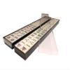 American Mah Jong Set - 166 Ivory Colored Engraved Tiles, 4 x Combo Rack/Pushers - Black Aluminum Case view 2