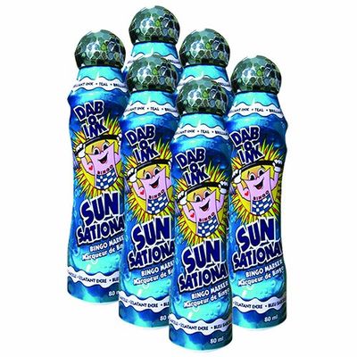 Sunsational Six Pack 3oz Teal Bingo Dauber