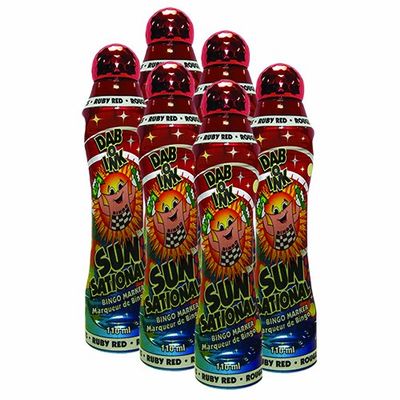Sunsational Six Pack 4oz Ruby Red Bingo Dauber