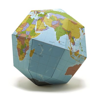 Geography SGBA Globe 23.4 Degree Earth Axis Basic Assembly Type