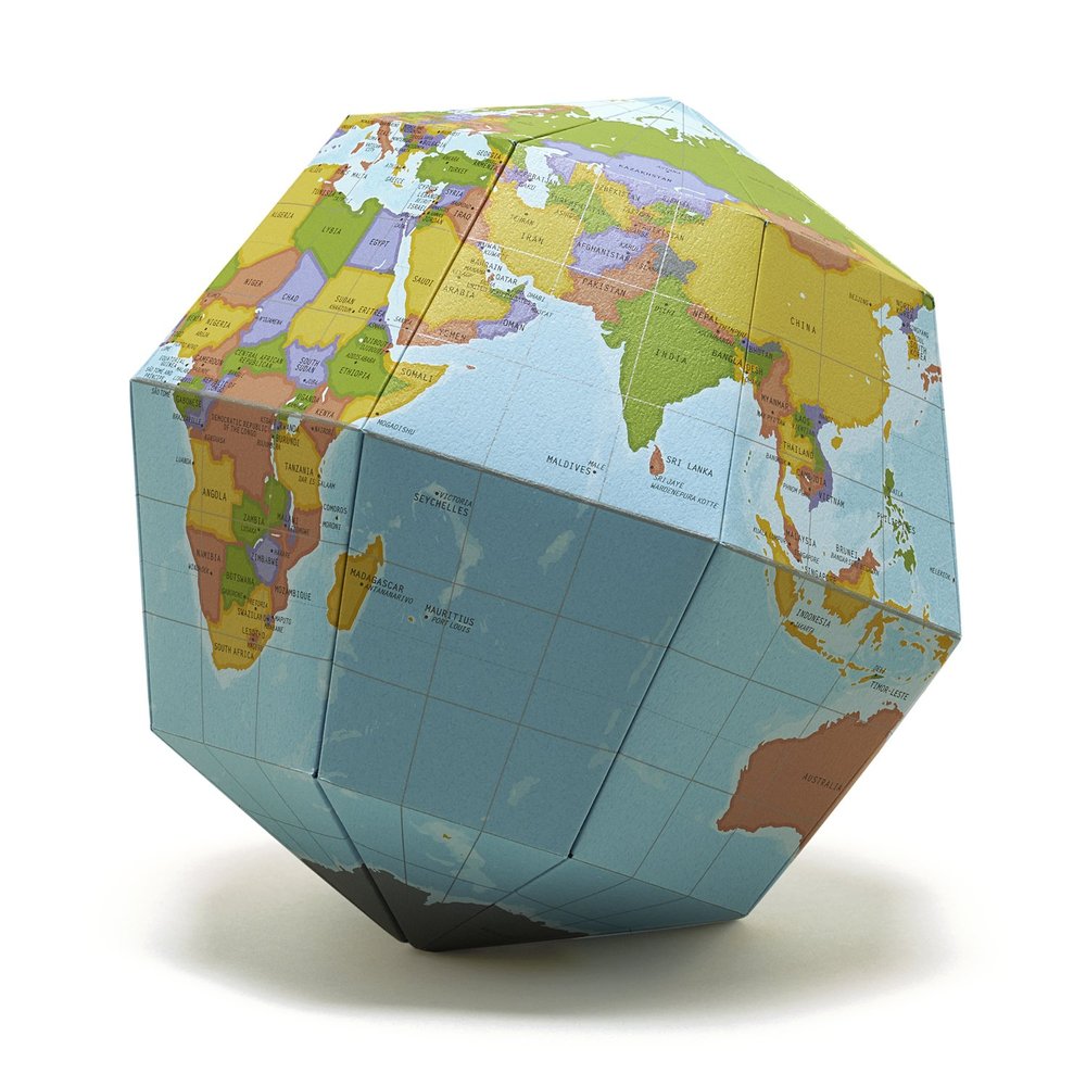 Geography SGBA Globe 23.4 Degree Earth Axis Basic Assembly Type