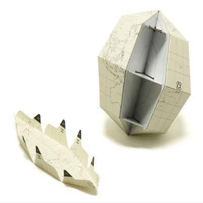 Geography SGBS-S-W Globe 23.4 Ground Axis, Blank S, White Assembly Type