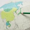 Geography SGBS-S-W Globe 23.4 Ground Axis, Blank S, White Assembly Type view 3