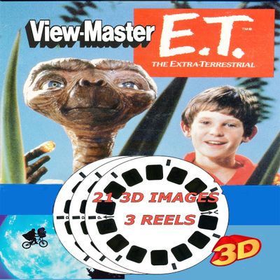 E.T. The Extra-Terrestrial - Classic ViewMaster 3 Reel Set - 21 3D Images