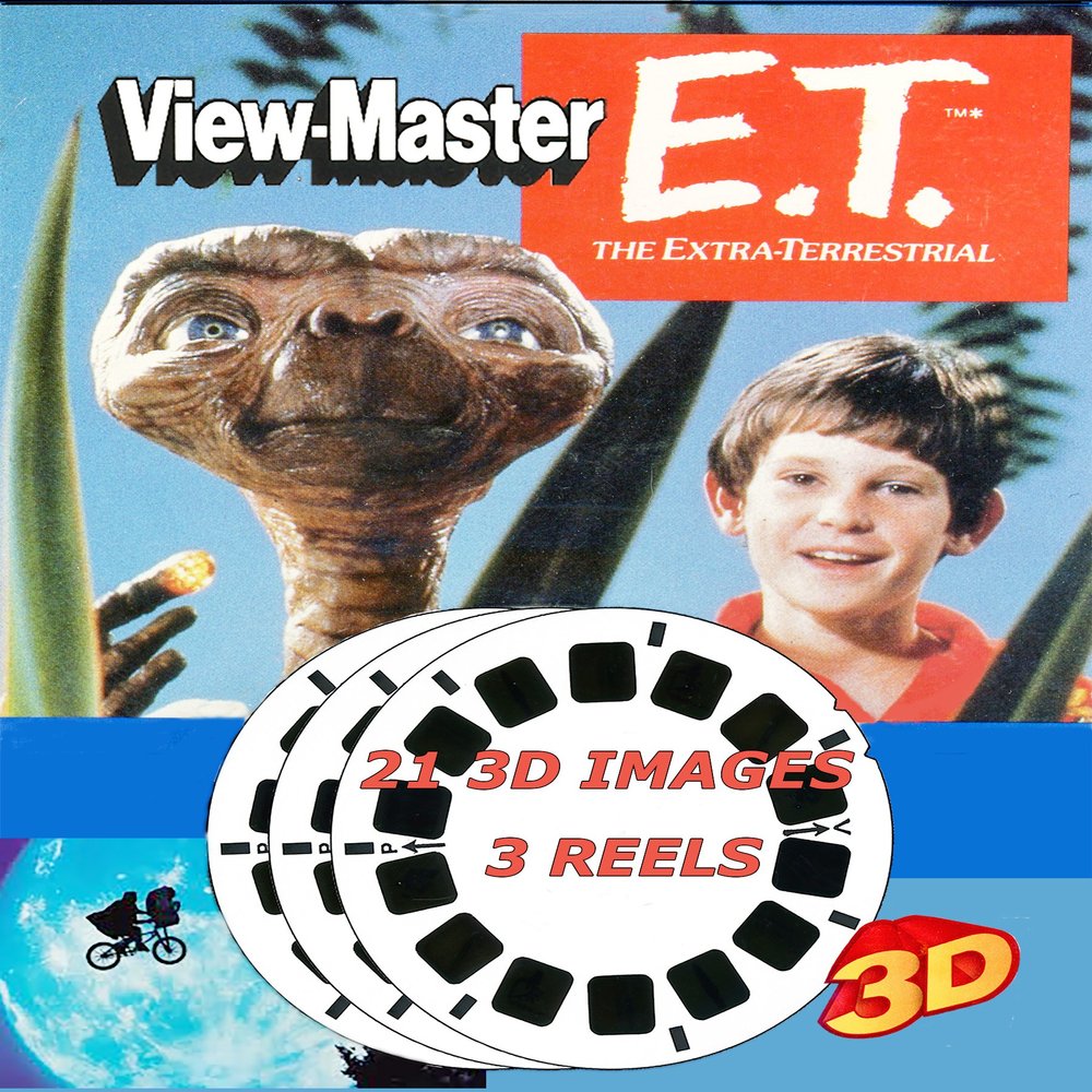 E.T. The Extra-Terrestrial - Classic ViewMaster 3 Reel Set - 21 3D Images