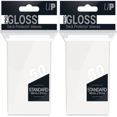 (100x) Ultra PRO White Deck Protectors Sleeves Standard MTG Colors