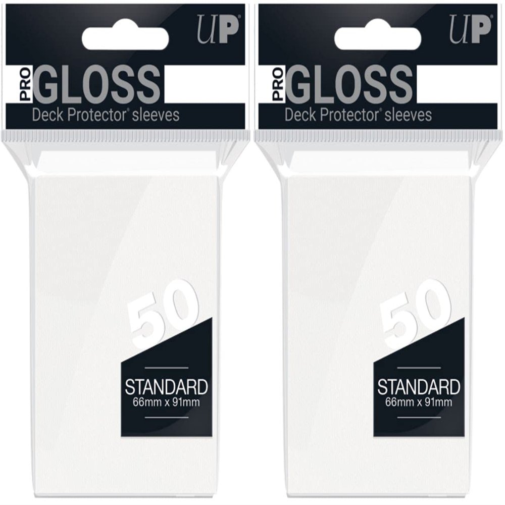 (100x) Ultra PRO White Deck Protectors Sleeves Standard MTG Colors