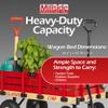 Millside Industries Classic Wood Wagon with Red Removable Wooden Racks view 3