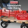 Millside Industries Classic Wood Wagon with Red Removable Wooden Racks view 4