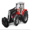 Bruder Massey Ferguson 7600 with Frontloader view 1