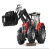 Bruder Massey Ferguson 7600 with Frontloader view 4