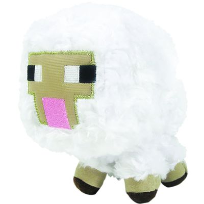 Minecraft Baby Sheep Plush Toy - Soft, Yellow Stuffed Animal Figure, 5.5" Tall, Ages 12+ Months