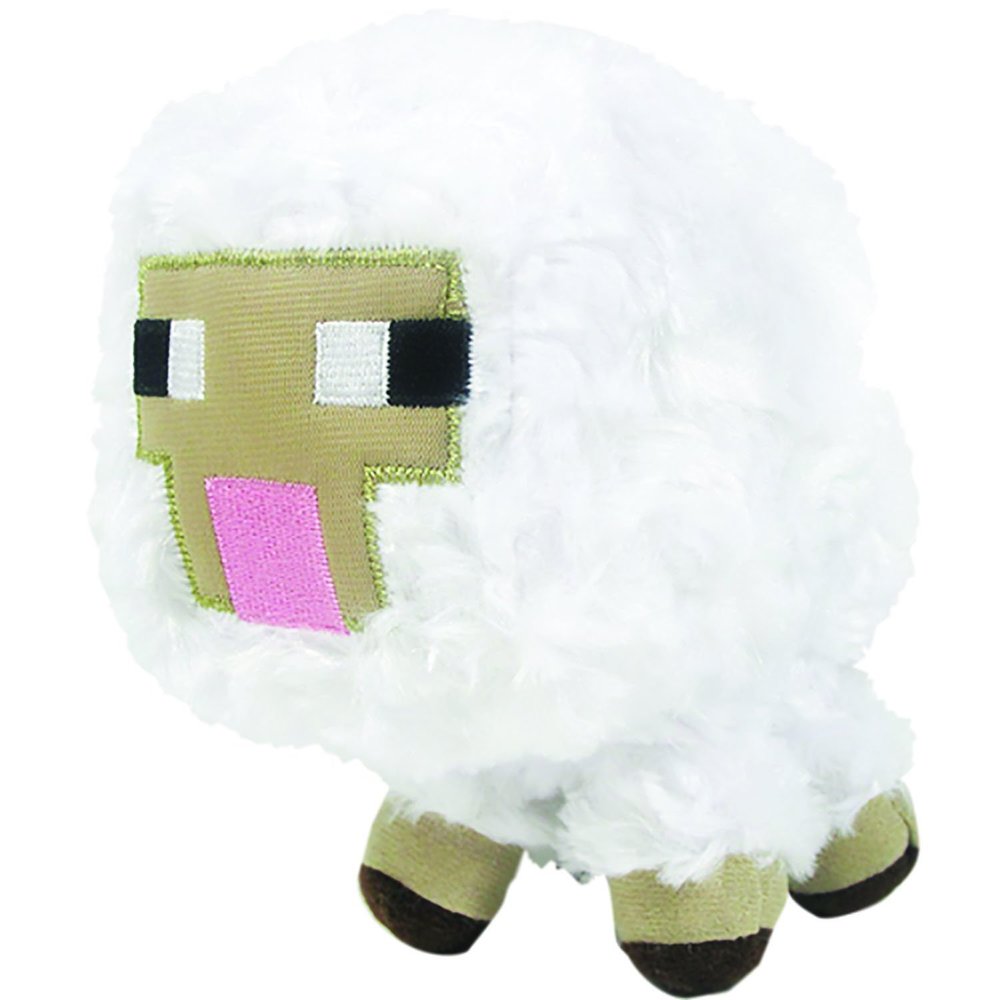 Minecraft Baby Sheep Plush Toy - Soft, Yellow Stuffed Animal Figure, 5.5" Tall, Ages 12+ Months