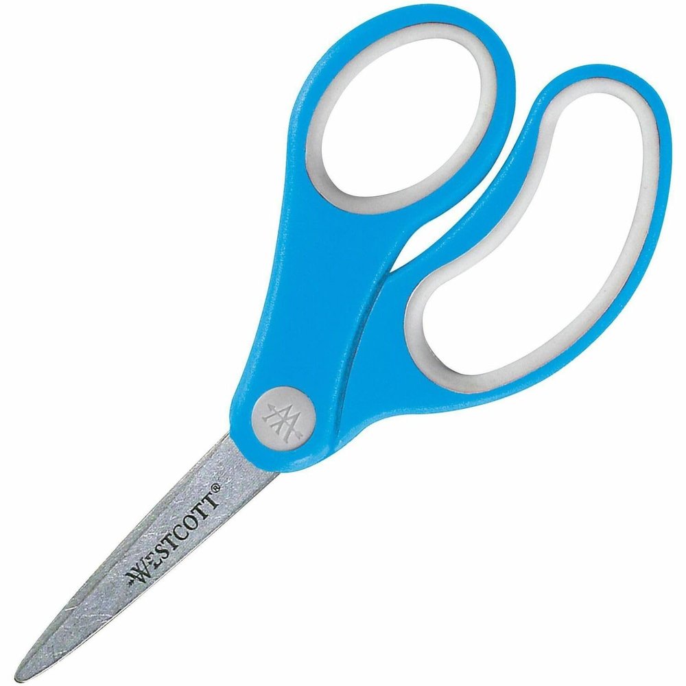 Westcott 5" Pointed Soft Handle Kids Value Scissors, Assorted
