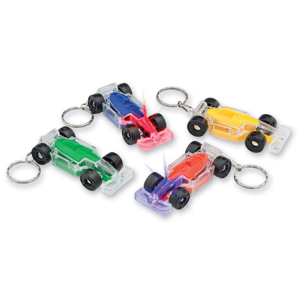 4 Light Up Car Keychains