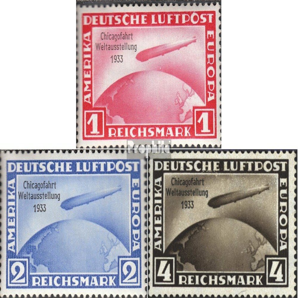 German Empire 496-498 (Complete.Issue.) fine Used/Cancelled 1933 Chicagofahrt (Stamps for Collectors) Airplanes/Balloons/Zeppelins/Aviation