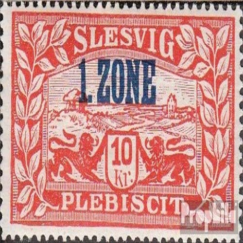 Schleswig (Vote) 28a unmounted Mint/Never hinged ** MNH 1920 Crest (Stamps for Collectors) Flags/Coats of Arms/Maps