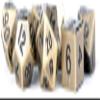16mm Metal Poly Dice Set - Antique Gold view 1