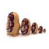 Matryoshka RUSSIAN hand painted Pin/Brooch, nesting dolls pin view 3