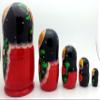 BuyRussianGifts Original Nesting Dolls Traditional Russian Hand Carved Hand Painted 5 Piece Doll Set / 5" Tall view 3