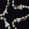 Wedding Couple Silver Beads Mardi Gras Bead Necklace New Orleans Beads Bayou Cajun Creole Party view 2