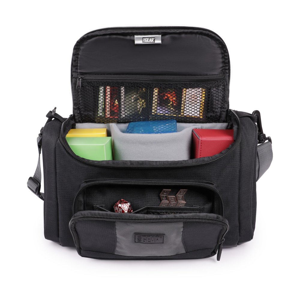 USA Gear MTG Carrying Bag - Trading Card Deck Carrying Case with Padded Customizable Interior, Compatible with MTG Deck Boxes, Booster Box, Yugioh Card Decks & More TCG Accessories (Bag Only)