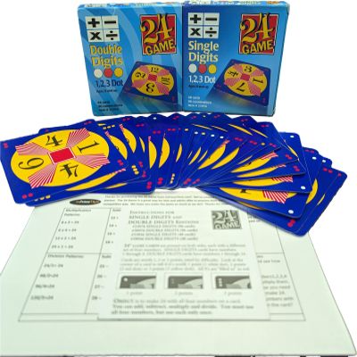 24 Game Two Pack: Includes 48 Single Digit Cards and 48 Double Digit Cards and Exclusive Tips Sheet!