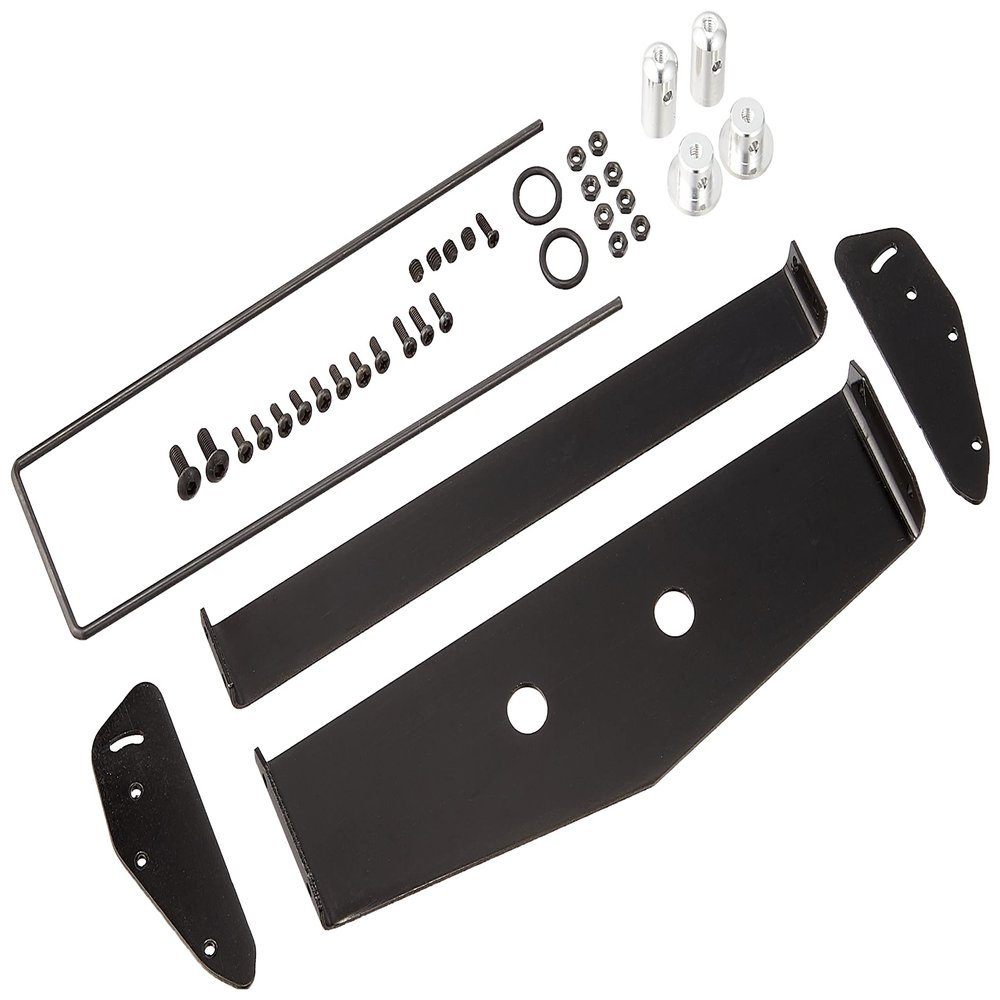 OPTION No.1 Aluminum Variable Rear Wing Set (Black) NO-133BK