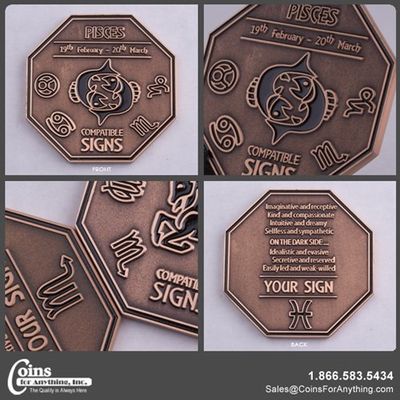 Coins For Anything, Inc Zodiac Coin-Pisces