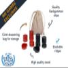 WE Games Wood Backgammon Chips with Cloth Pouch - Red & Black 1.5 in. Diameter view 2